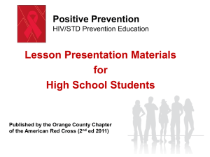 PP HIV-STD 2nd ed Teacher Powerpoint updated 9-23