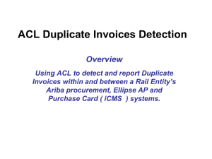 ACL Duplicate Invoices Detection Framework