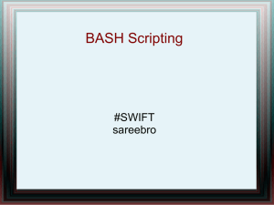 Bash Scripting