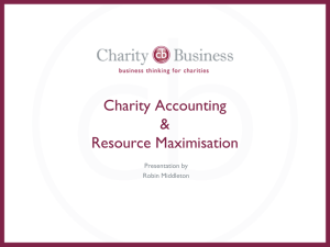 Charity Accounting & Resource Maximisation