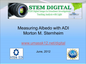 Measuring Albedo with ADI