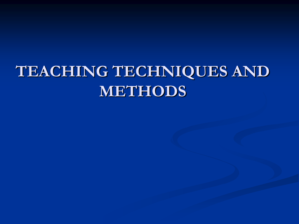 teaching-methods-and-techniques