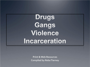 Drugs Gangs Violence Incarceration