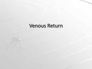 Venous Return - Kinver High School