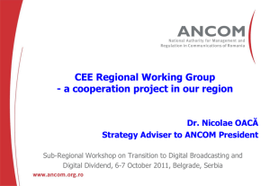CEE Regional Working Group - Central and Eastern European
