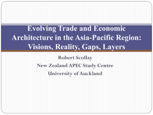 Evolving Trade and Economic Architecture in the Asia