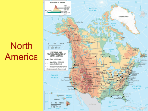 North America by Region - Arizona Geographic Alliance