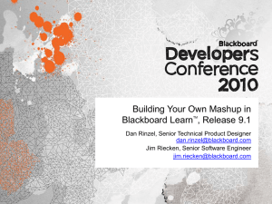 DevCon_Building_Your_Own_Mashup_in_Blackboard_Lear