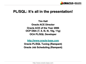 Hall,. Tim x 2 - New Zealand Oracle Users Group