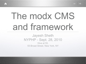 Rapid Application Development with modx