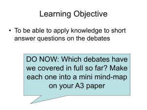 Easter Revision Objective – session A