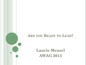 Are you Ready to Lead?