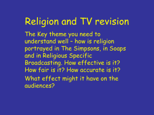 Religion and TV revision