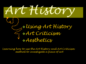 Art History - Oldenburg Academy