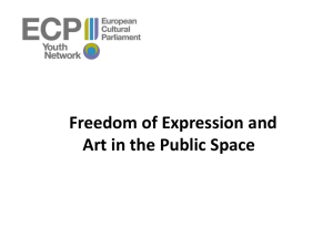 Freedom of Expression and Art in the Public Space