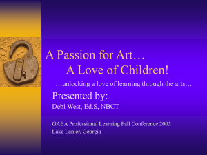 A Passion for Art… A Love of Children!