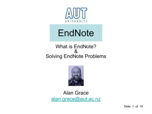 EndNote Lecture