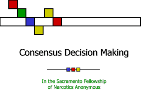 Consensus Decision Making