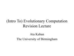 Revision lecture - University of Birmingham