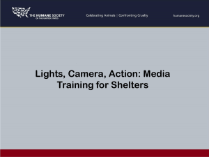 Media Training for Shelters