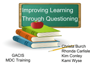 Improving Learning Through Questioning FINAL with VIDEO Links