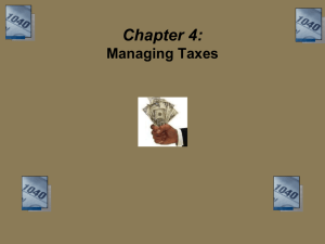 Step 2: Computing Taxable Income