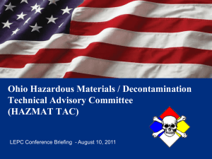 WMD-HazMat Rescue WebEx Briefing