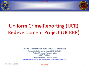 UCRRP Status Briefing - Leslie Underwood and Paul D