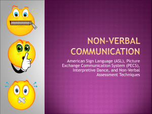 Non-Verbal Communication Presentation