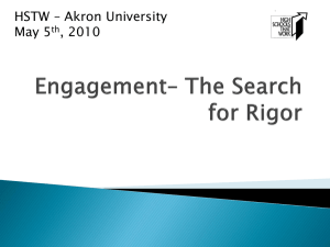Engagement - The Search for Rigor, Canton Timken HS