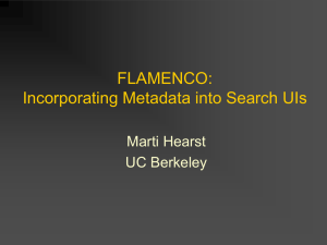 flamenco - UC Berkeley School of Information