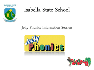 Jolly Phonics Powerpoint