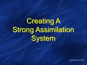 Tab #3 – Assimilation