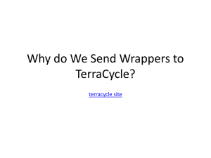 Why do We Send Wrappers to Terracycle