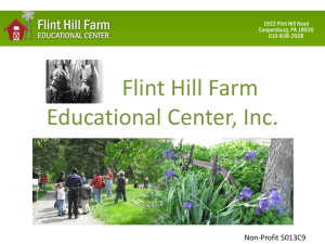 Flint Hill Farm Educational Center, Inc. Powerpoint