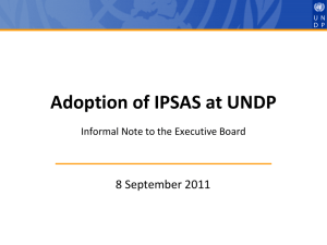 UNDP IPSAS - informal EB briefing