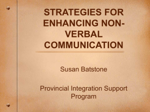 strategies for enhancing non-verbal communication