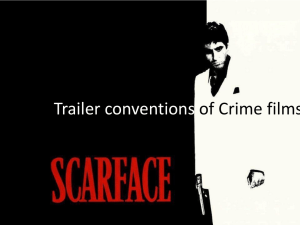 Trailer conventions of Crime films