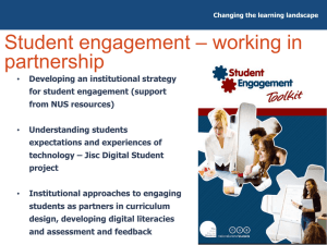 Student engagement in TEL and examples of TEL projects from