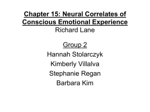 Chapter 15: Neural Correlates of Conscious Emotional Experience