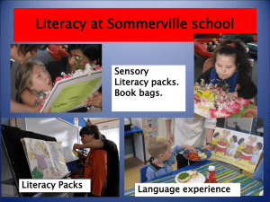 Sensory Literacy packs