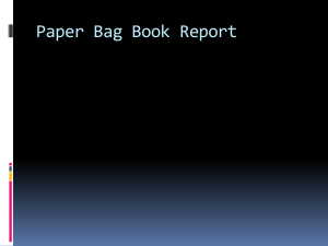 Paper Bag Book Report