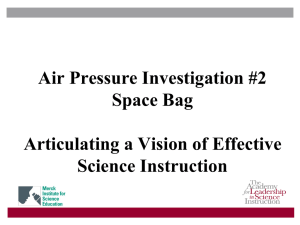 Air Pressure Investigation