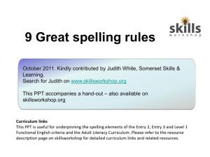 E2-L1 9 Great Spelling Rules