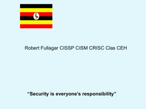 Robert Fullagar CISSP CISM CRISC Class CEH