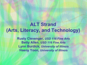 ALT Strand (Arts, Literacy, and Technology)