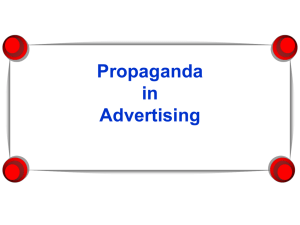 Propaganda in Advertising
