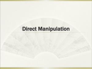 Direct Manipulation