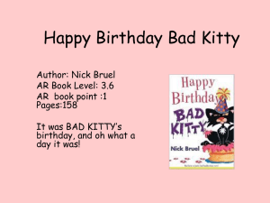 Happy birthday bad kitty