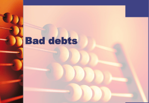 bad debt.